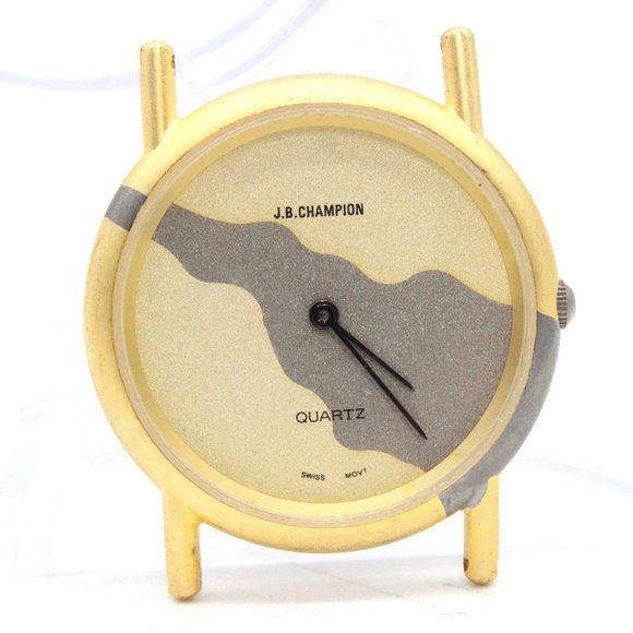 J.B Champion Watch Mens Gold Tone Stainless Steel Swiss Movement Quartz Rare - Picture 2 of 5